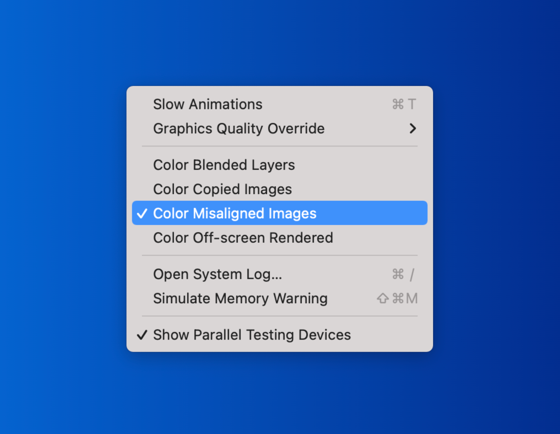 Digital Misalignment Understanding Misaligned Images in the iOS Simulator